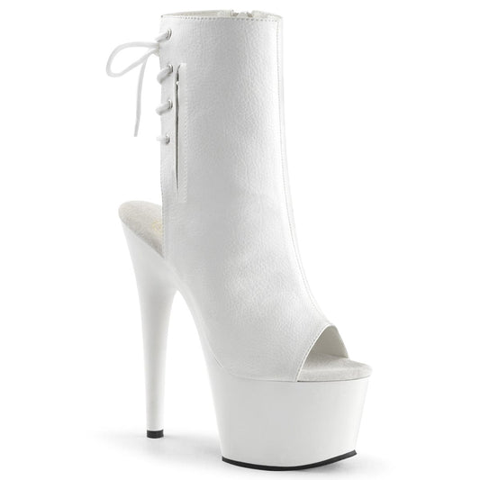 ADORE-1018 White Faux Leather/White