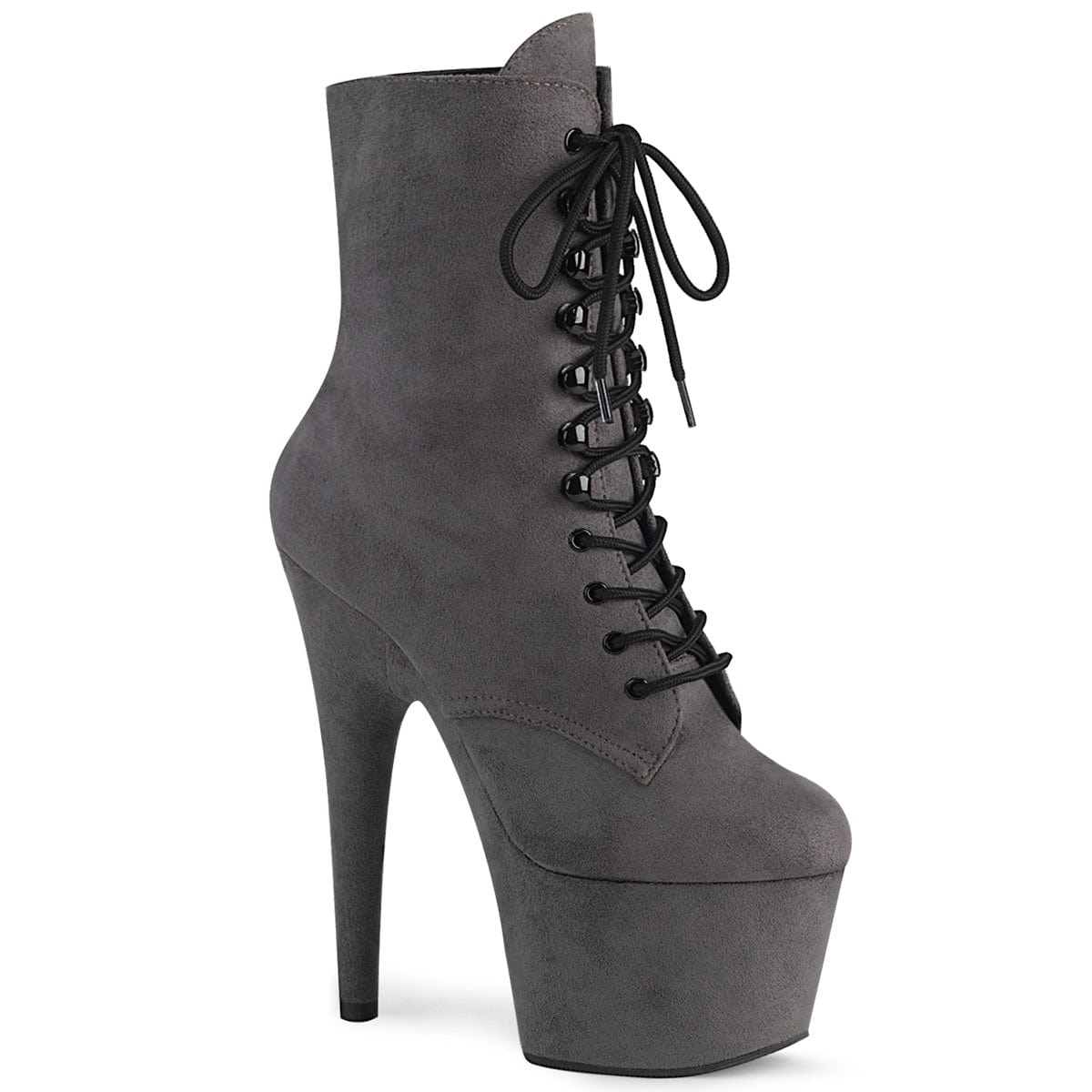 ADORE-1020FS Grey Faux Suede/Grey Faux Suede Ankle Boot Pleaser US Size (Women's): 5