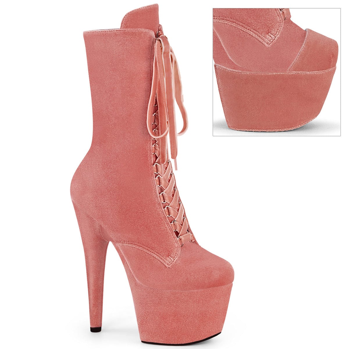 ADORE-1045VEL Dusty Pink Velvet/M Pleaser US Size (Women's): 5