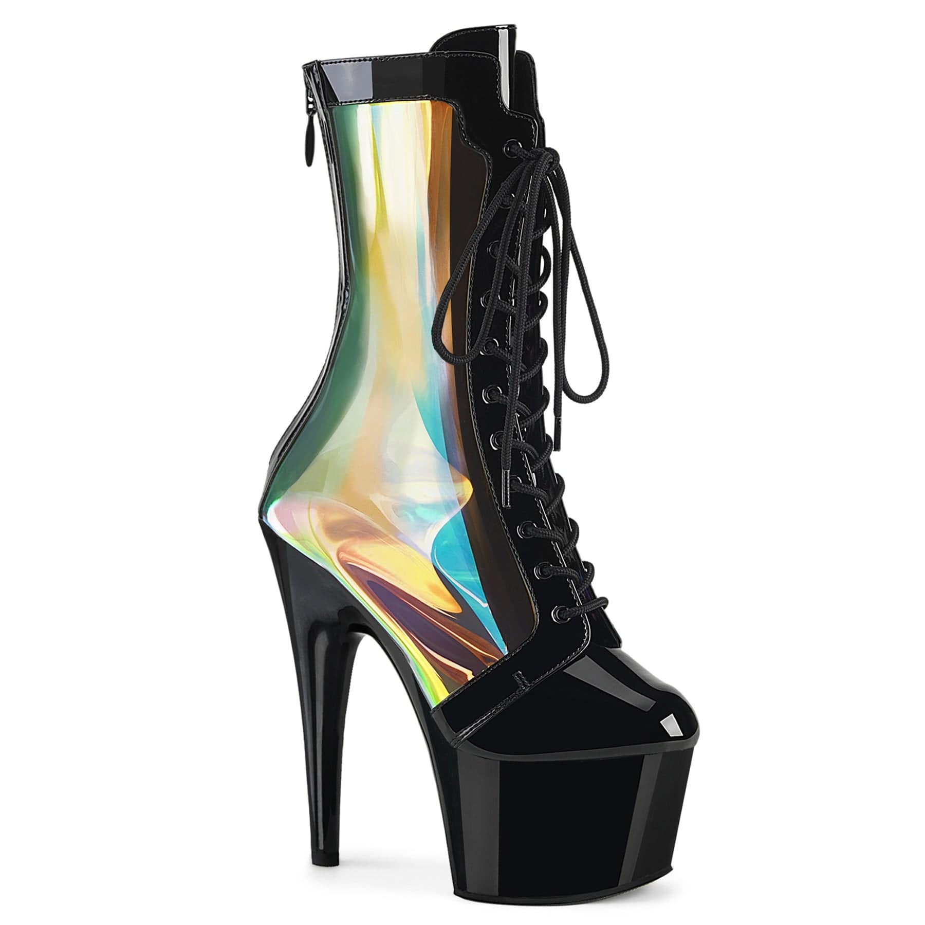 ADORE-1047 Black Patent - Hologram/Black Pleaser US Size (Women's): 5