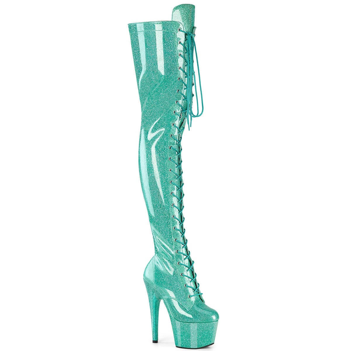 ADORE-3020GP Aqua Glitter Patent/M Pleaser US Size (Women's): 5