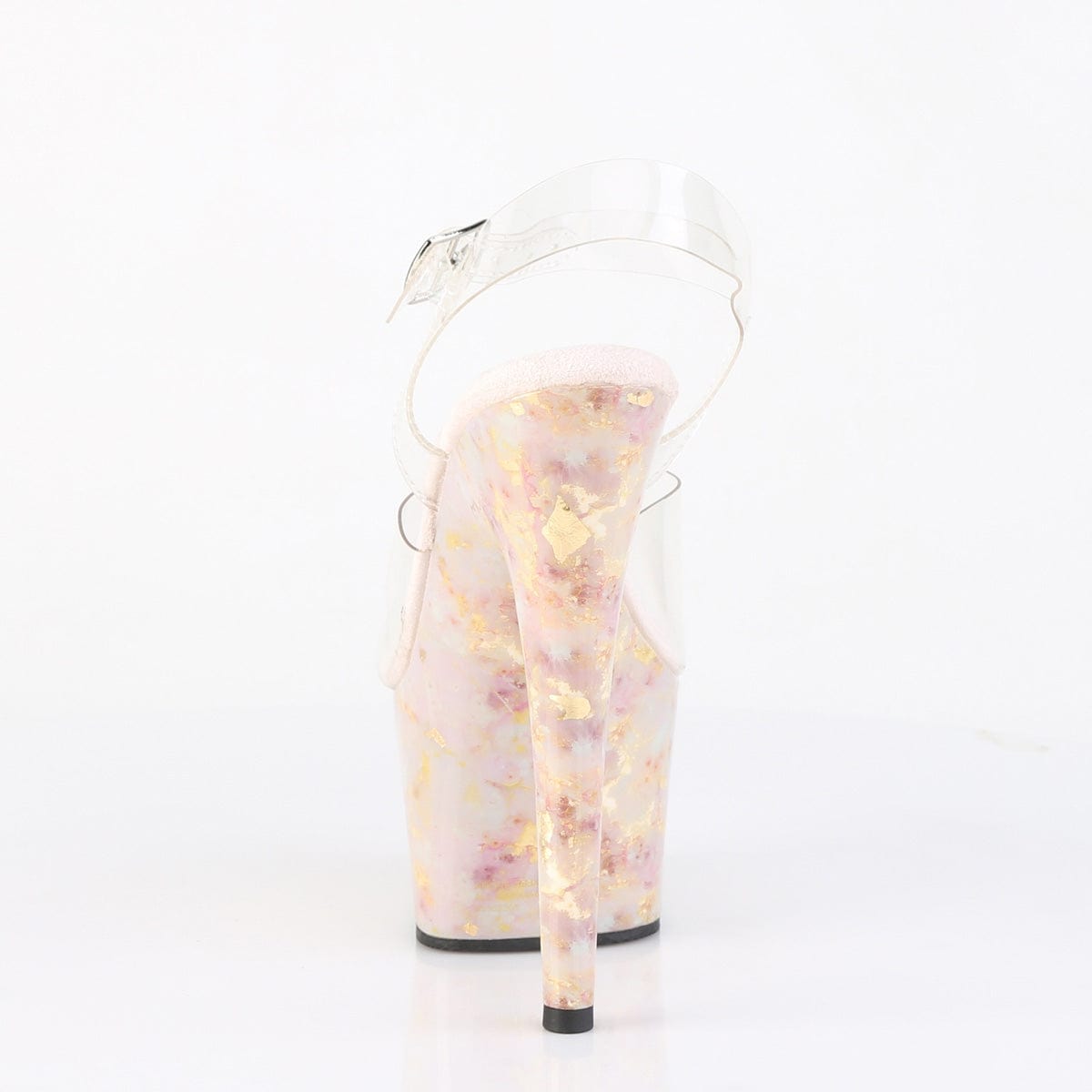 ADORE-708MB Clear/Blush-Gold Marble