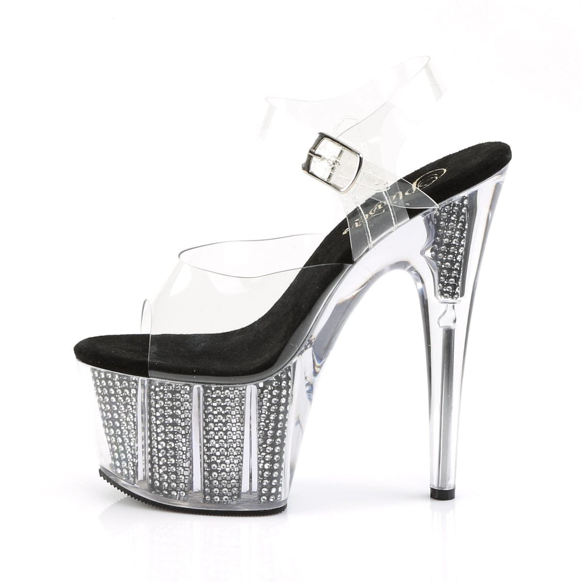 ADORE-708SRS Clear/Black Simulated Rhinestones