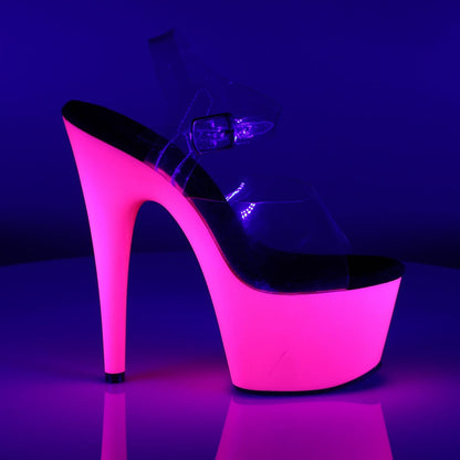 ADORE-708UV Clear/Neon Pink