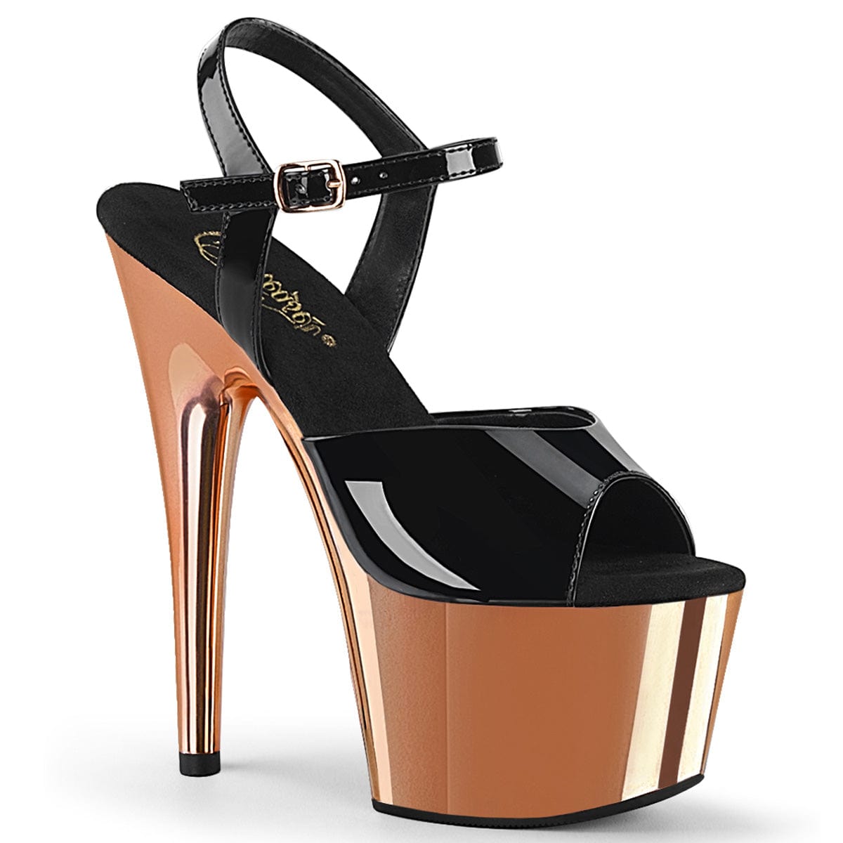 Black and rose sales gold sandals