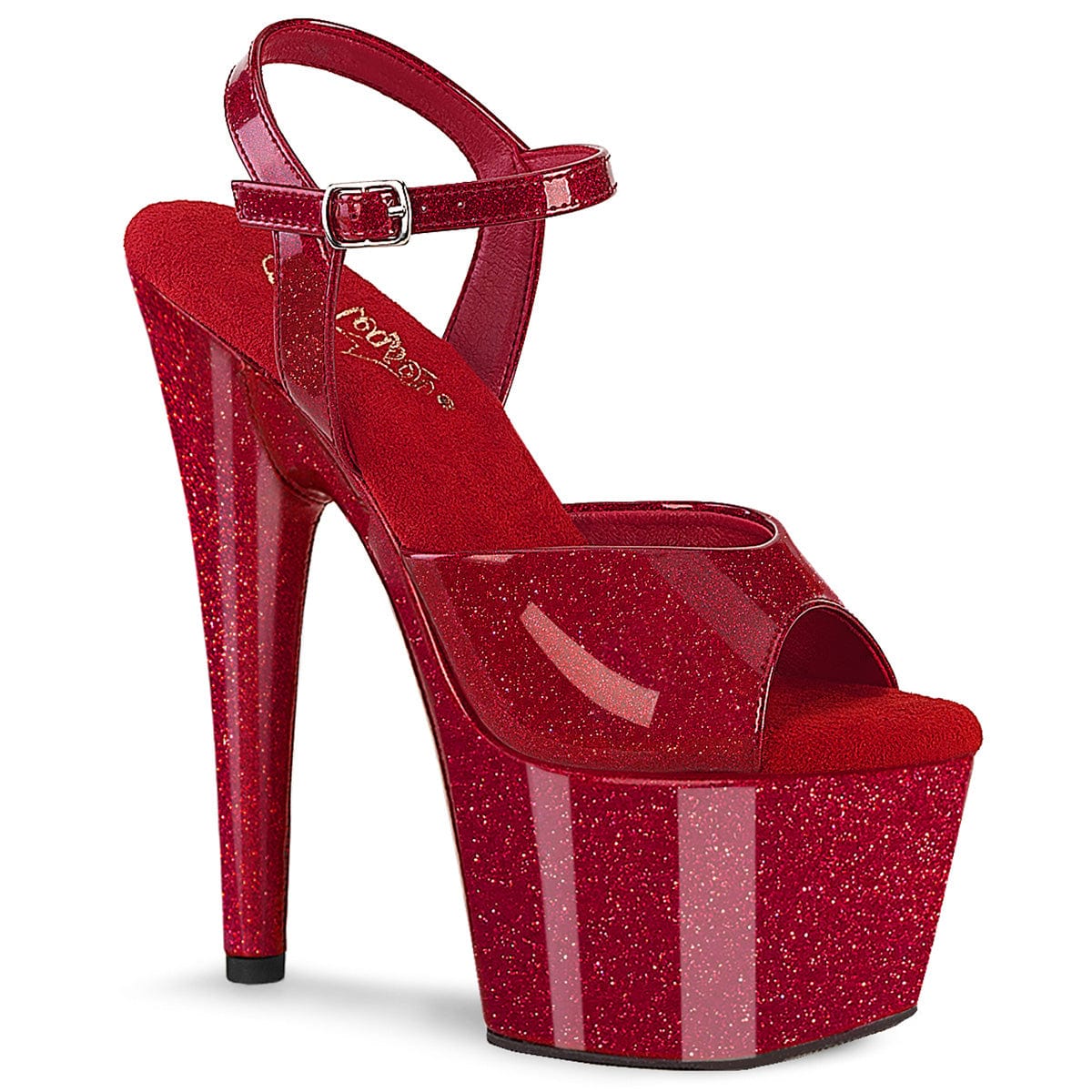 ADORE-709GP Ruby Red Glitter Patent/M Pleaser US Size (Women's): 5