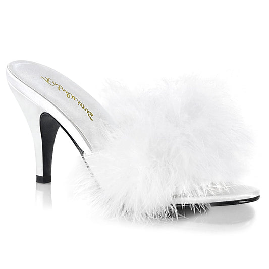 AMOUR-03 White Pu-Fur CURRENT Fabulicious US Size (Women's): 5