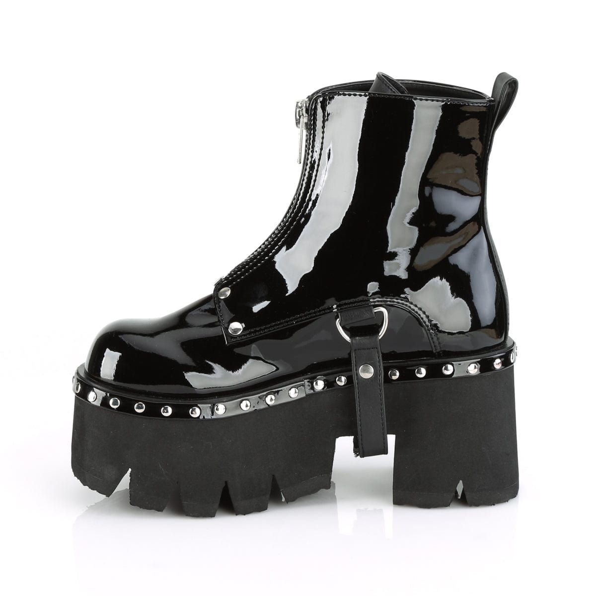 ASHES-100 Black Patent -Vegan Leather