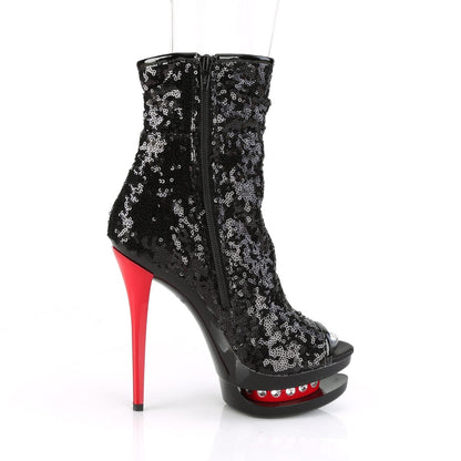 BLONDIE-R-1008 Black Sequins/Black-Red