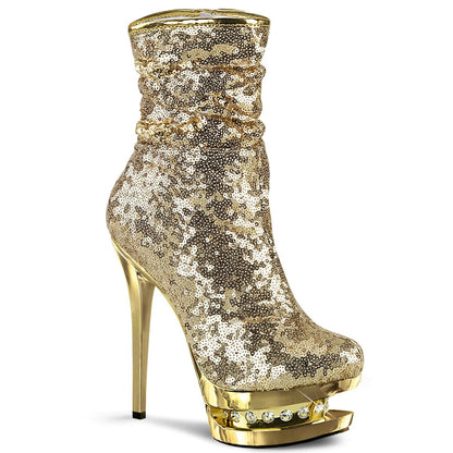 BLONDIE-R-1009 Gold Sequins/Gold Chrome