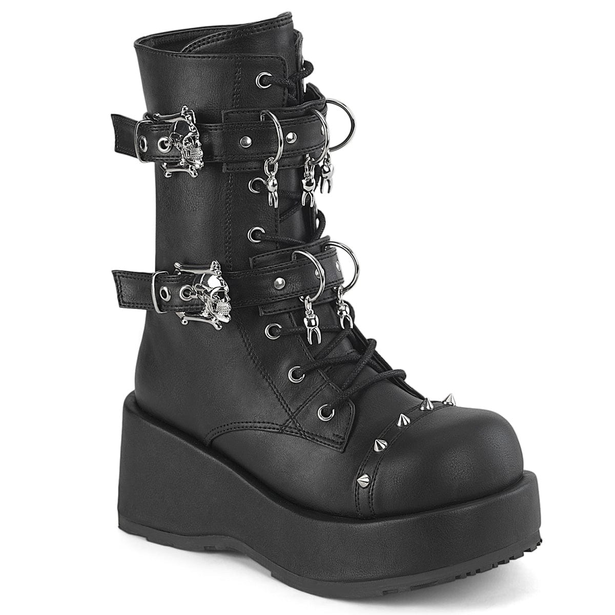 CUBBY-54 Black Vegan Leather Demonia US Size (Women's): 6