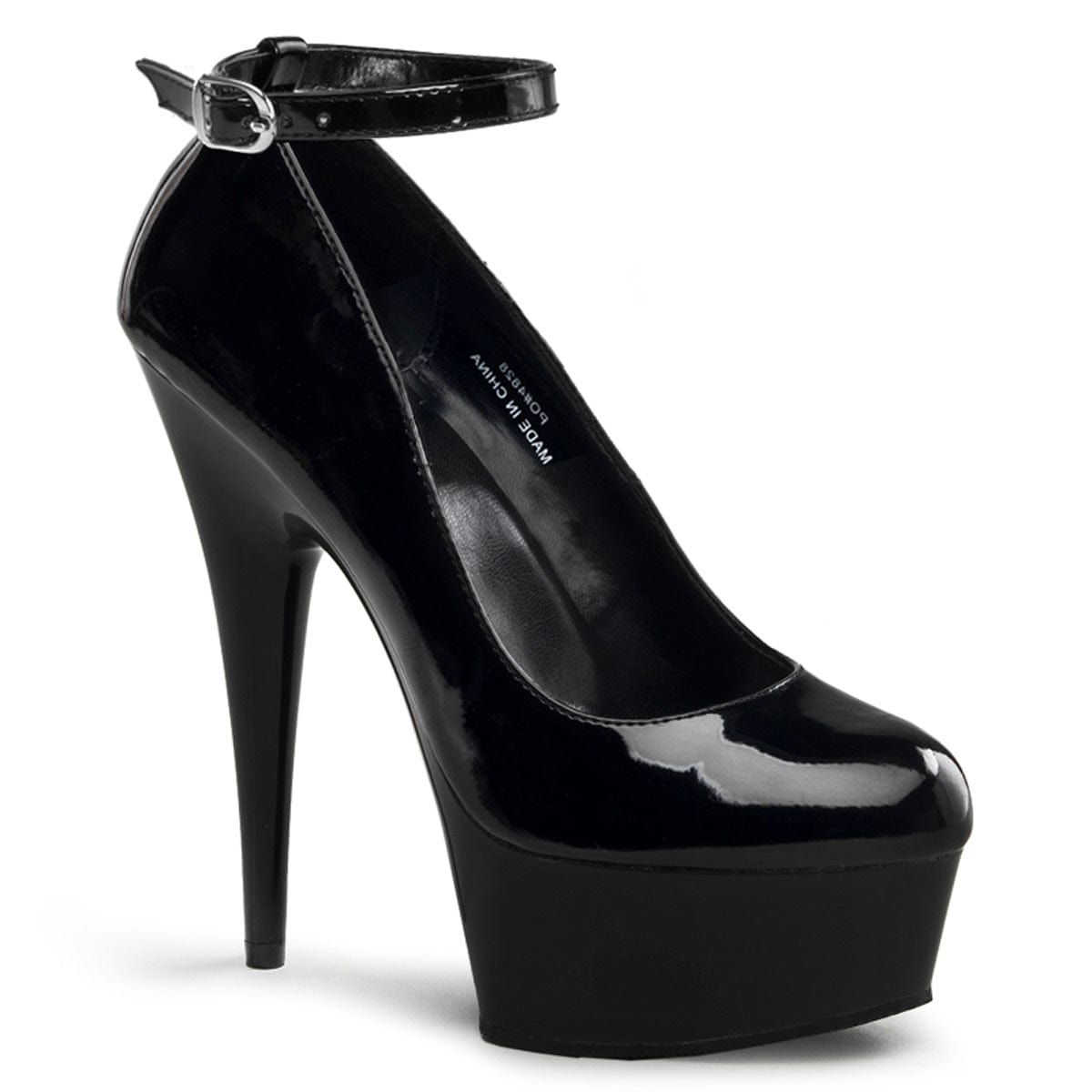 DELIGHT-686 Black Patent/Black Pump Pleaser US Size (Women's): 5