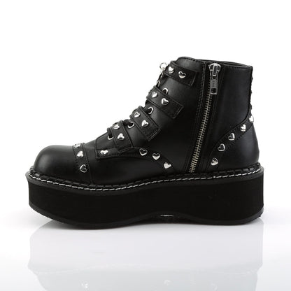 EMILY-315 Black Vegan Leather