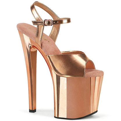 ENCHANT-709 Rose Gold Metallic Pu/Rose Gold Chrome Pleaser US Size (Women's): 5