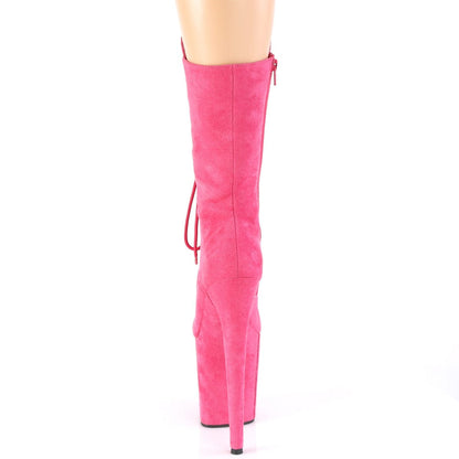 FLAMINGO-1050FS Hot Pink Faux Suede/Hot Pink Faux Suede