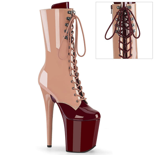 FLAMINGO-1054DC Blush-Burgundy Patent/Blush Burgundy Pleaser US Size (Women's): 5