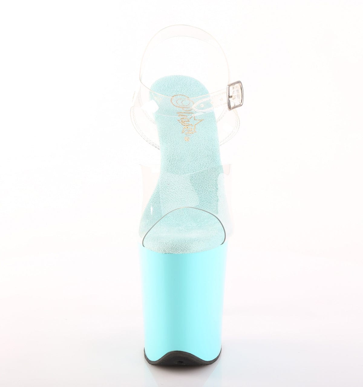 FLAMINGO-808 Platform Shoes Clear/Aqua