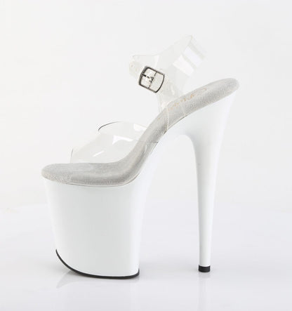 FLAMINGO-808 Platform Shoes Clear/White