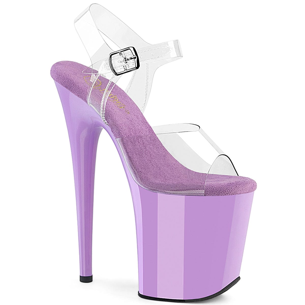 FLAMINGO-808 Platform Shoes Clear/Lavender