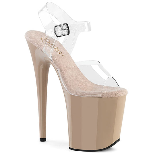 FLAMINGO-808 Platform Shoes Clear/Nude