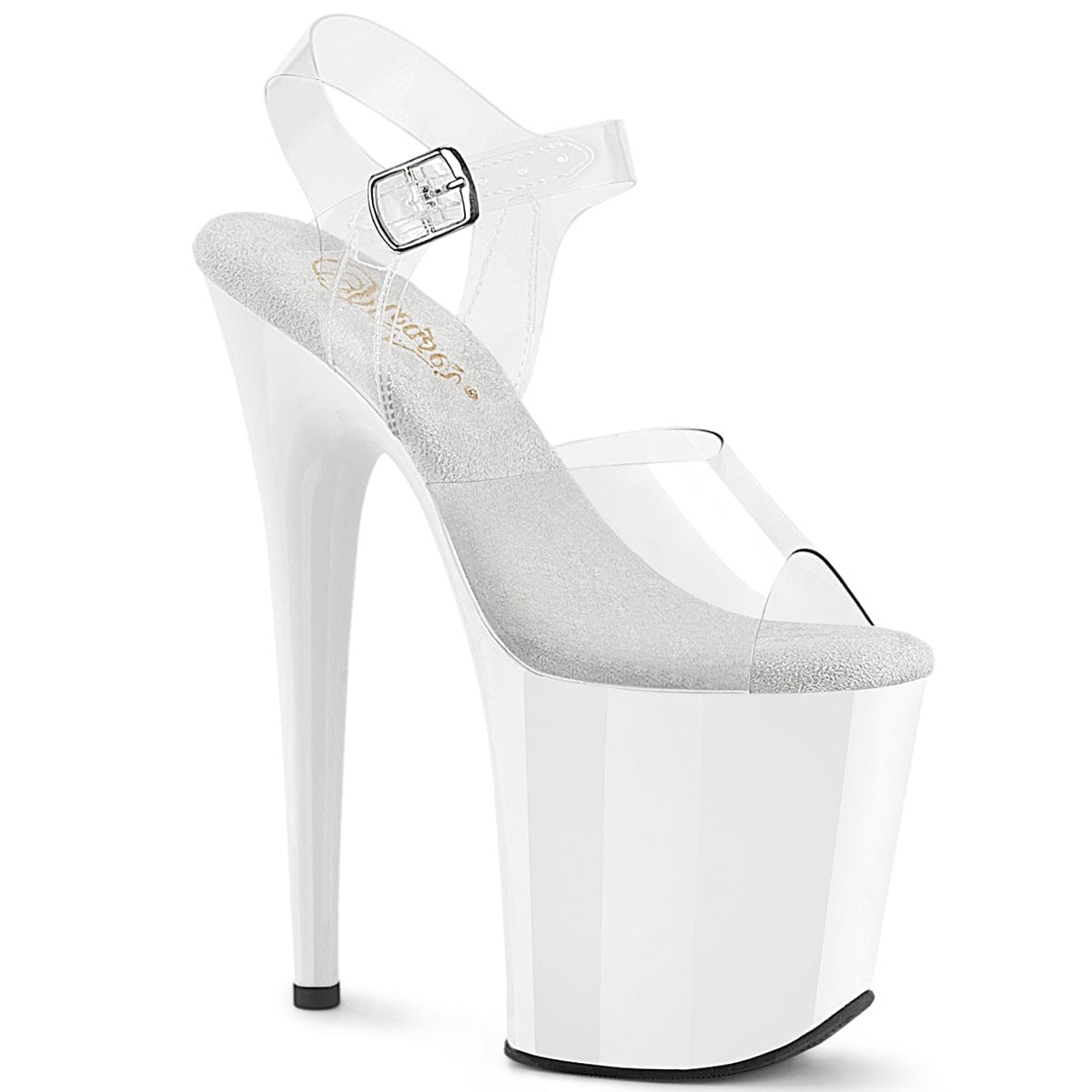 FLAMINGO-808 Platform Shoes Clear/White