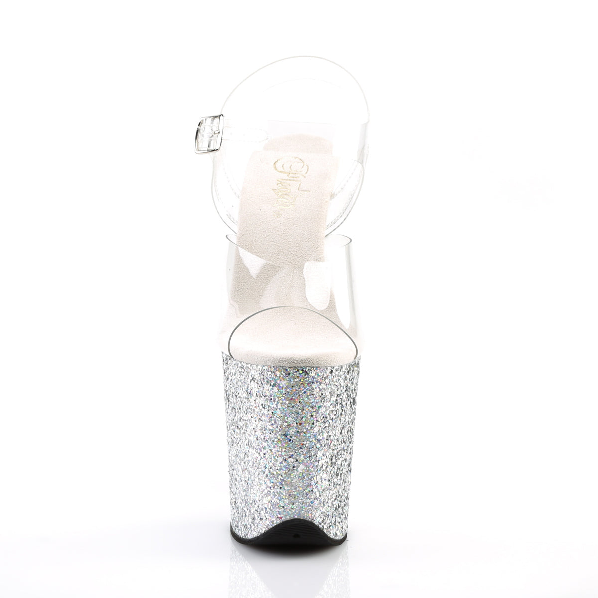 FLAMINGO-808LG Clear/Silver Multi Glitter