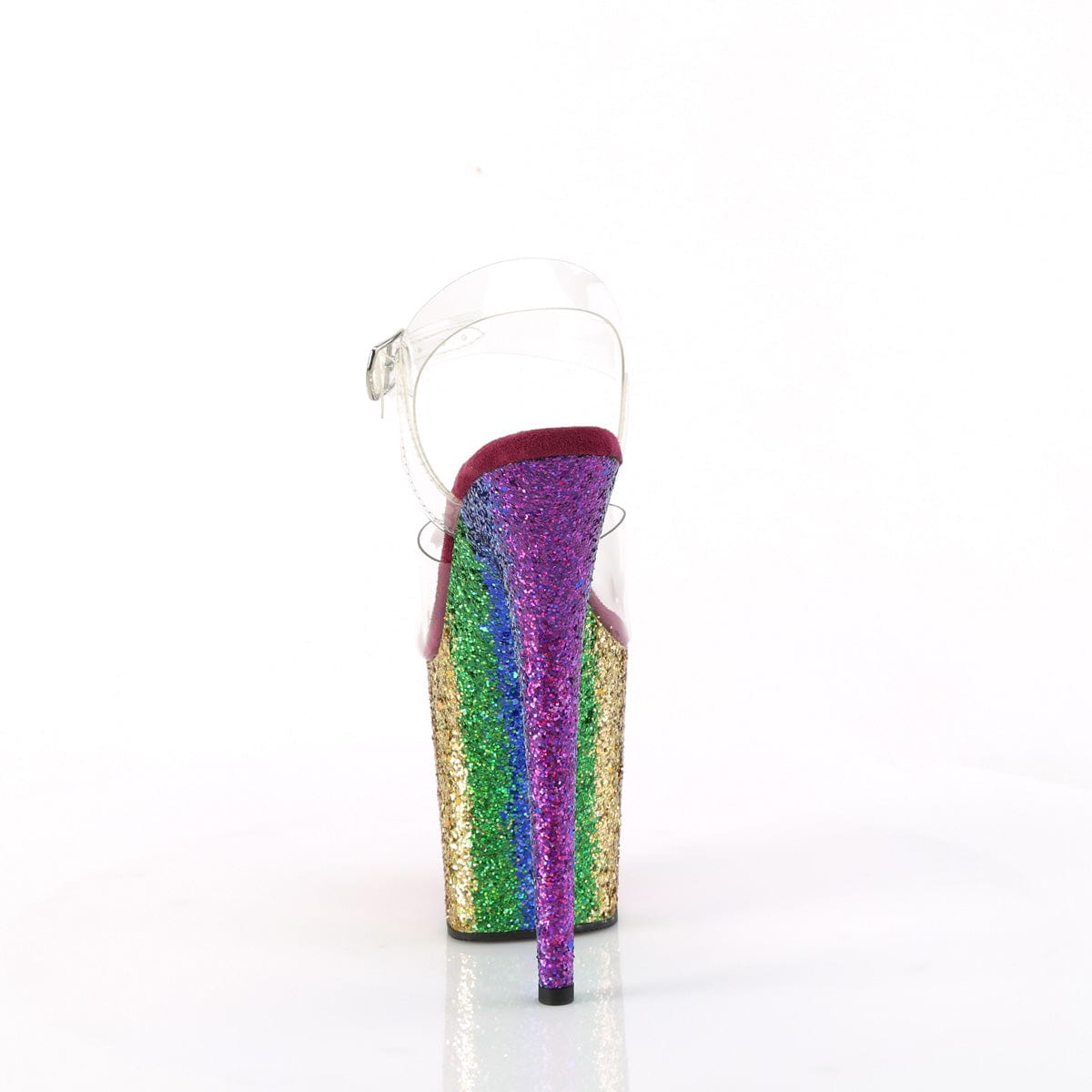 FLAMINGO-808RBG Clear/Rainbow Glitter