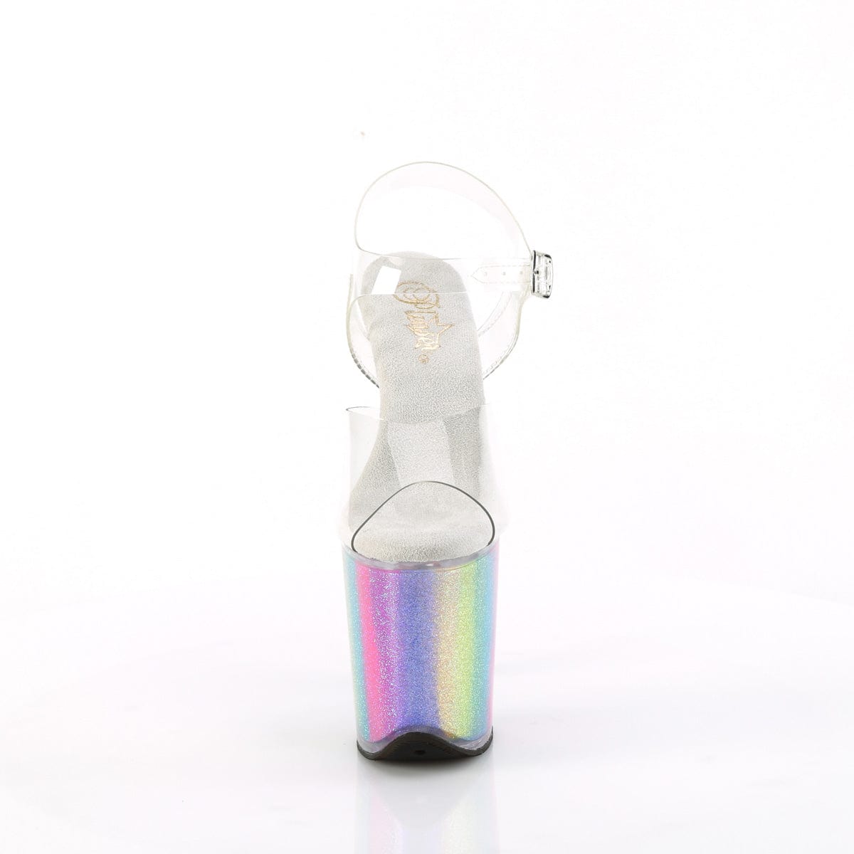 FLAMINGO-808RG-01 Clear/Rainbow Glitter