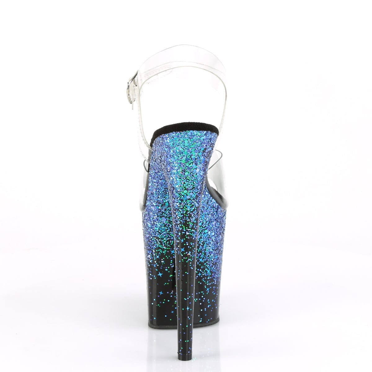 FLAMINGO-808SS Clear/Black-Blue Multi Glitter