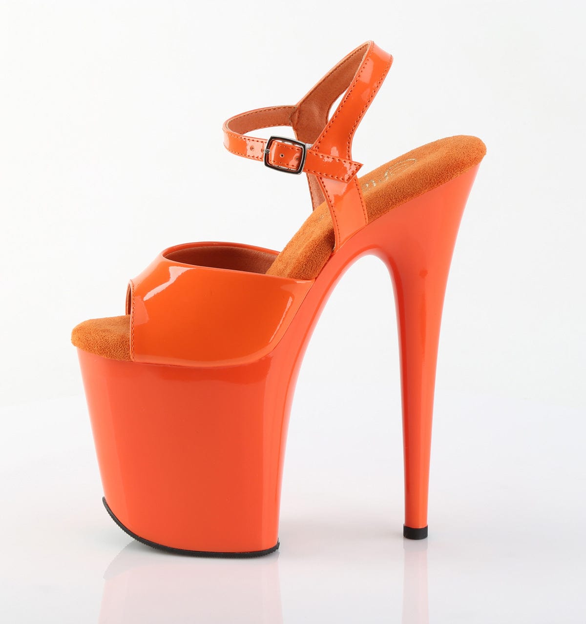 FLAMINGO-809 Platform Shoes Orange Patent Orange