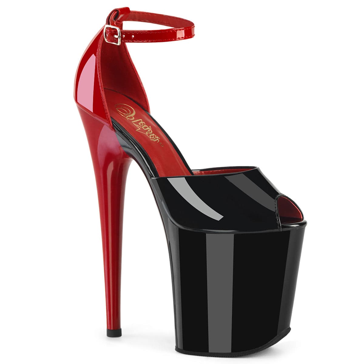 FLAMINGO-868 Black-Red Patent/Black Red