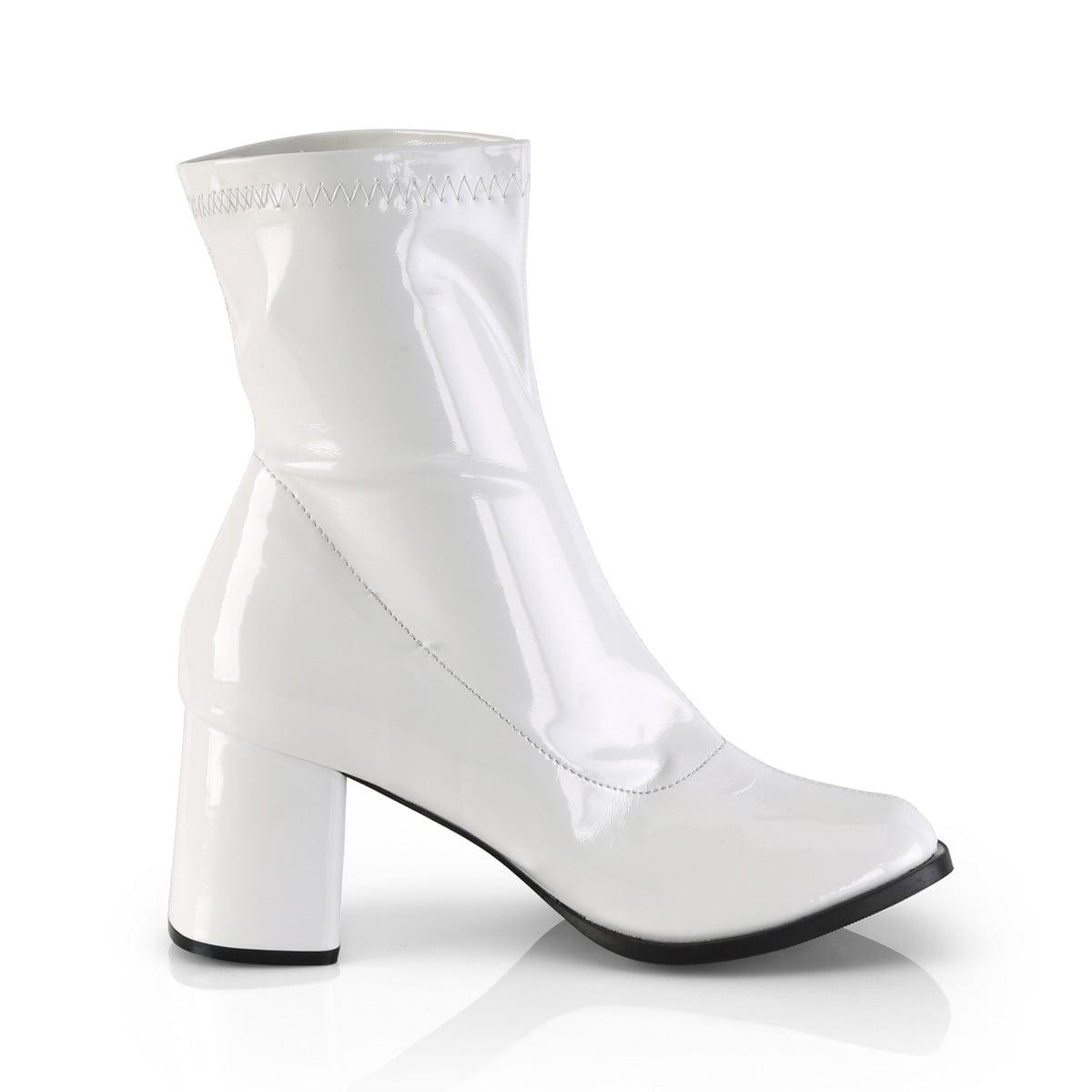 Funtasma Women s Boots GOGO 150 White Stretch Patent