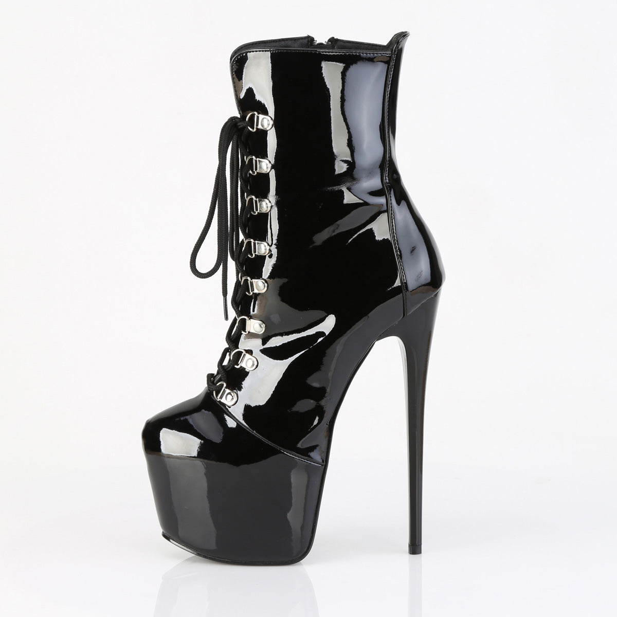 JUBILANT-1014 Black Pat Platform Shoes