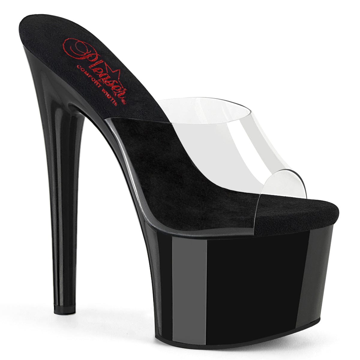 PASSION-701 Clear/Black Pleaser US Size (Women's): 5