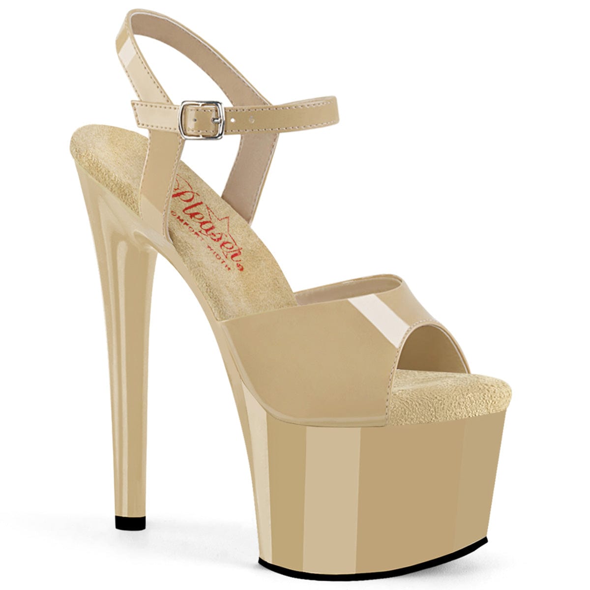 PASSION-709 Cream Patent/Cream Pleaser US Size (Women's): 5