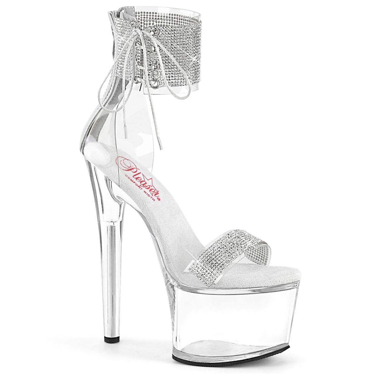 PASSION-727RS Clear-Silver/Clear Pleaser US Size (Women's): 5