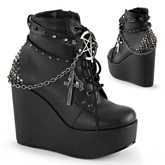 POISON-101 Black Vegan Leather