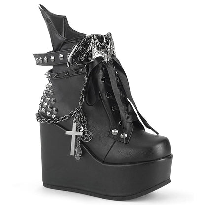 POISON-107 Black Vegan Leather