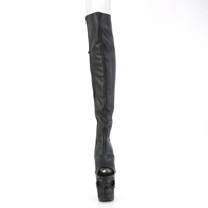 RAPTURE-3019 Black Faux Leather/Black Matte