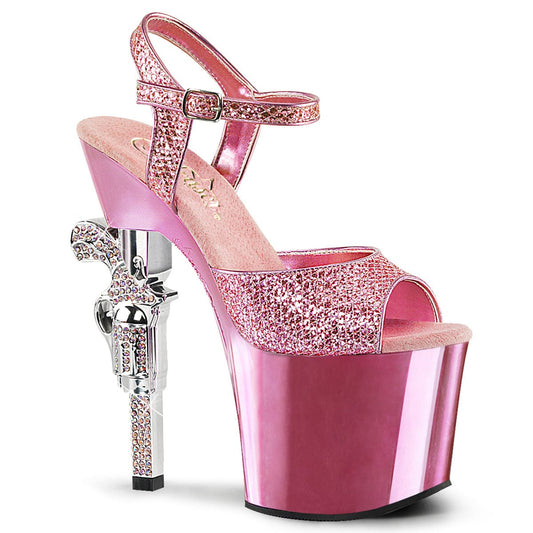 REVOLVER-709G Baby Pink Multi Glitter/Baby Pink Chrome