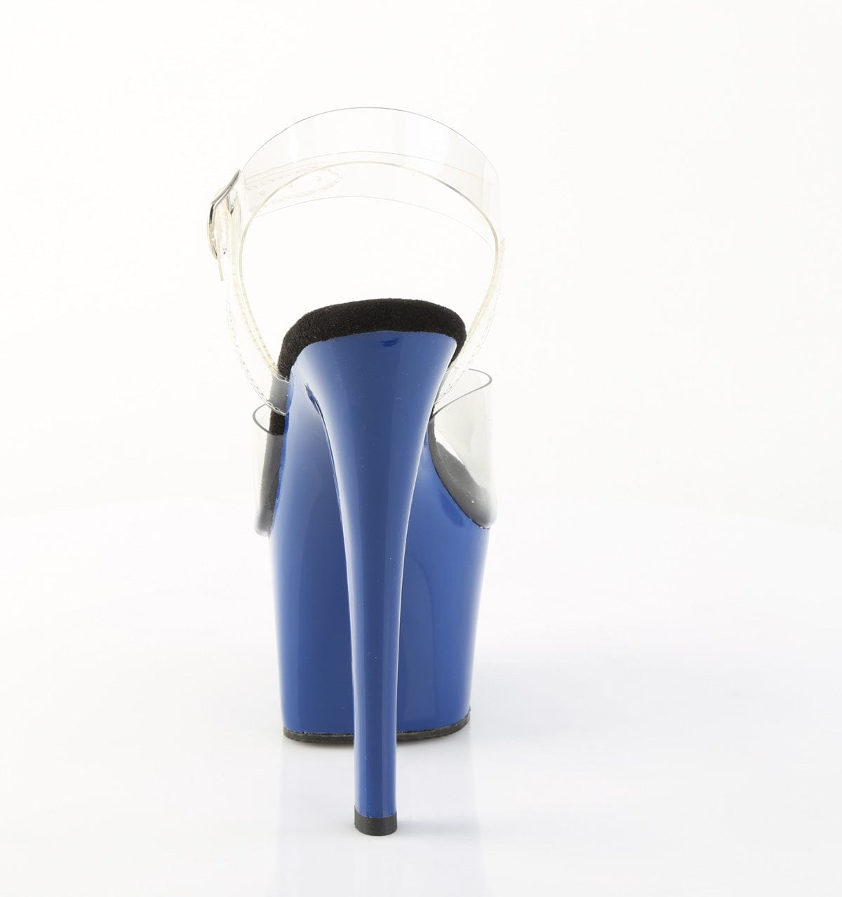 SKY-308 Platform Shoes Clear/Royal Blue