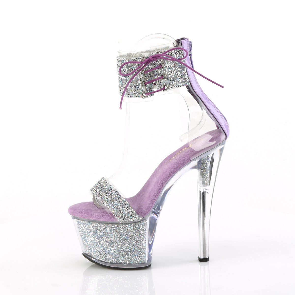 SKY-327RSI Silver Multi Rhinestones-Lavender/Silver Rhinestones