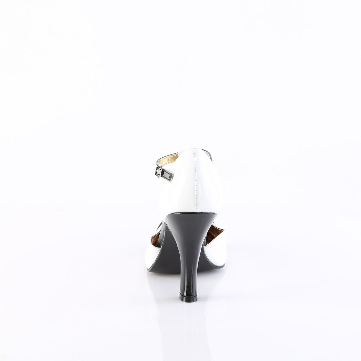 SMITTEN-10 White-Black Patent