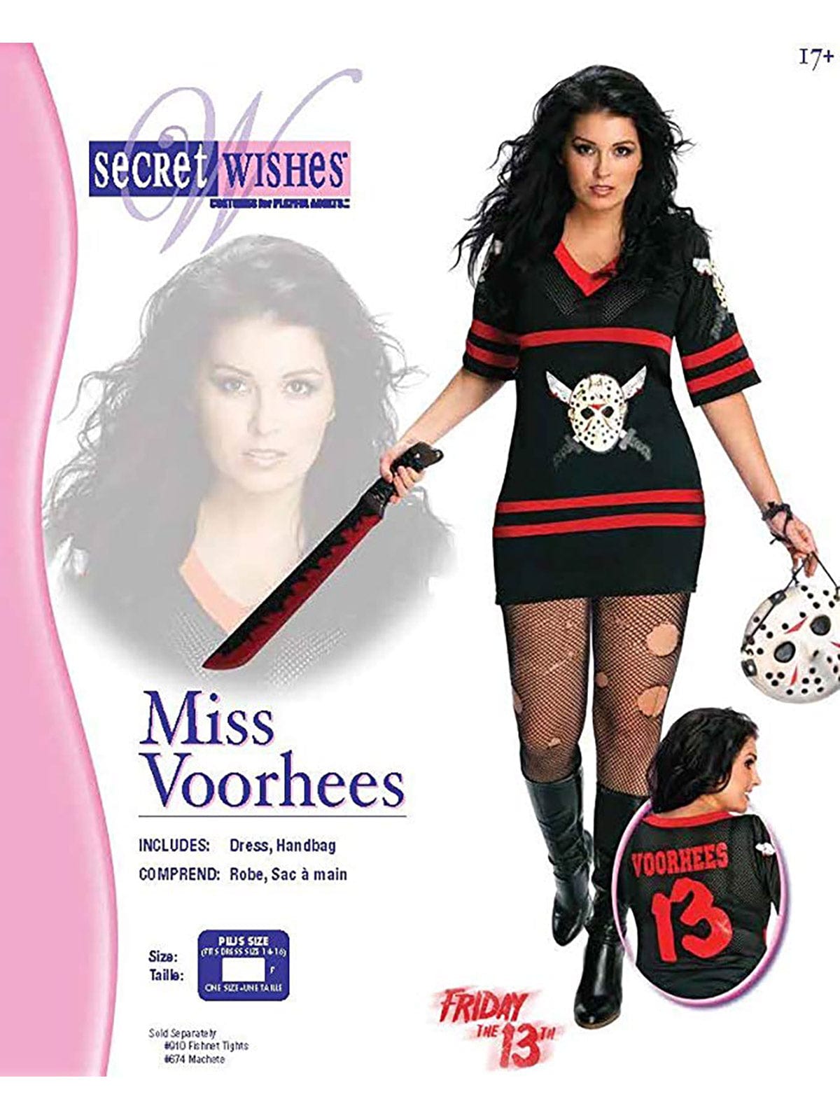 Sexy Jason "Friday the 13th" PLUS SIZE Costume (Licensed) Costumes Rubies Deerfield Size: PLUS