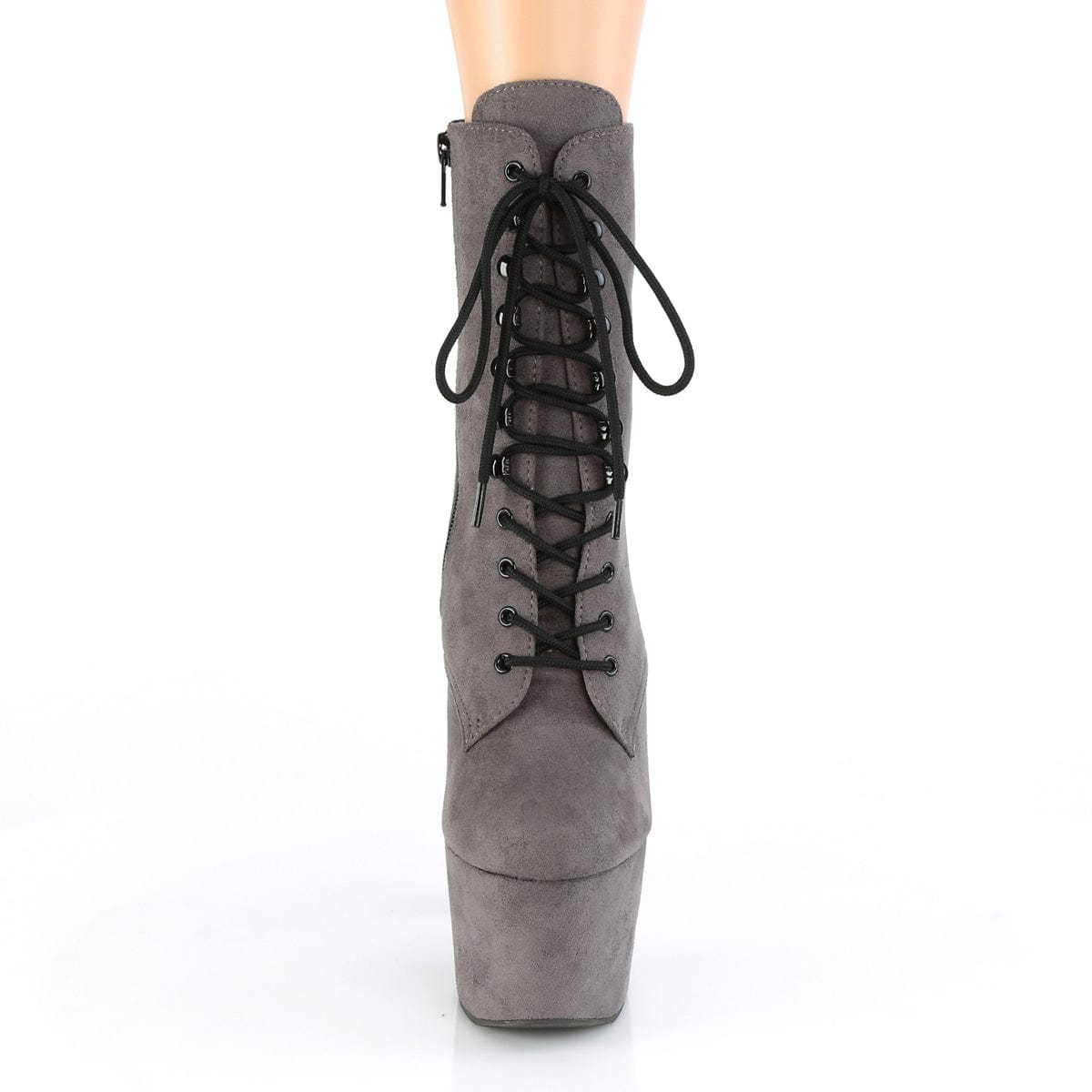 ADORE-1020FS Grey Faux Suede/Grey Faux Suede Ankle Boot Pleaser US Size (Women's): 5