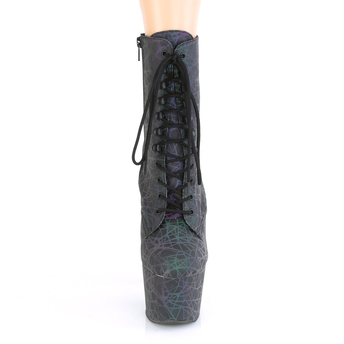 ADORE-1020REFL Green-Purple Refl./Green-Purple Refl. Ankle Boot Pleaser US Size (Women's): 5