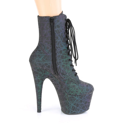 ADORE-1020REFL Green-Purple Refl./Green-Purple Refl. Ankle Boot Pleaser US Size (Women's): 5