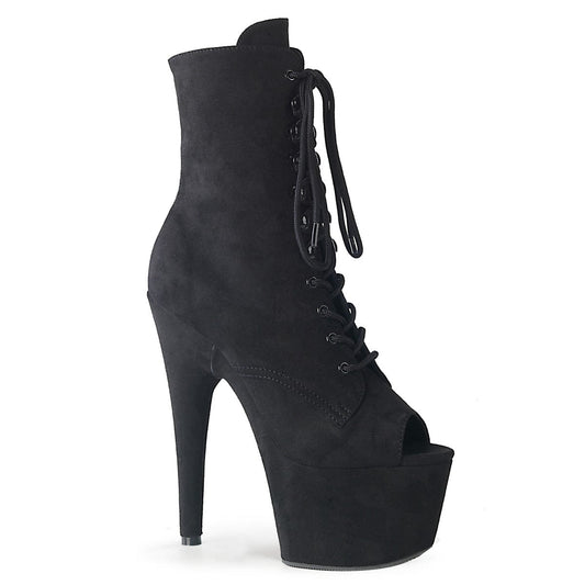 ADORE-1021FS Black Faux Suede/Black Faux Suede Ankle Boot Pleaser US Size (Women's): 5