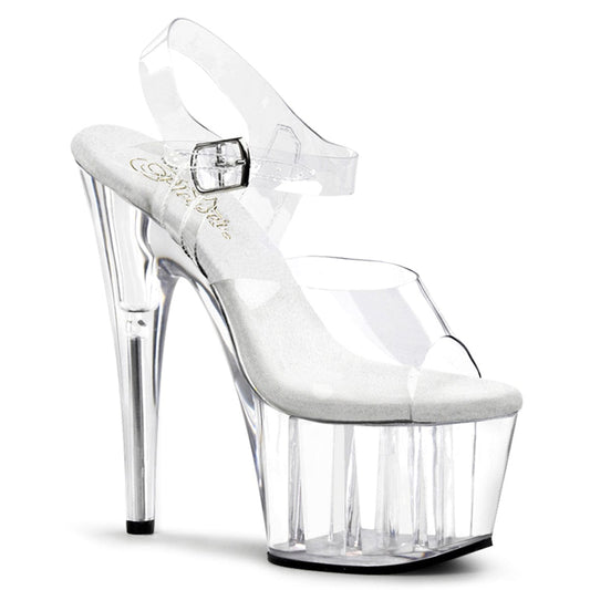 ADORE-708 Clear/Clear Platform Sandal Pleaser US Size (Women's): 5