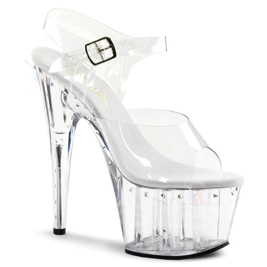 ADORE-708LS Clear/Clear Platform Sandal Pleaser US Size (Women's): 5